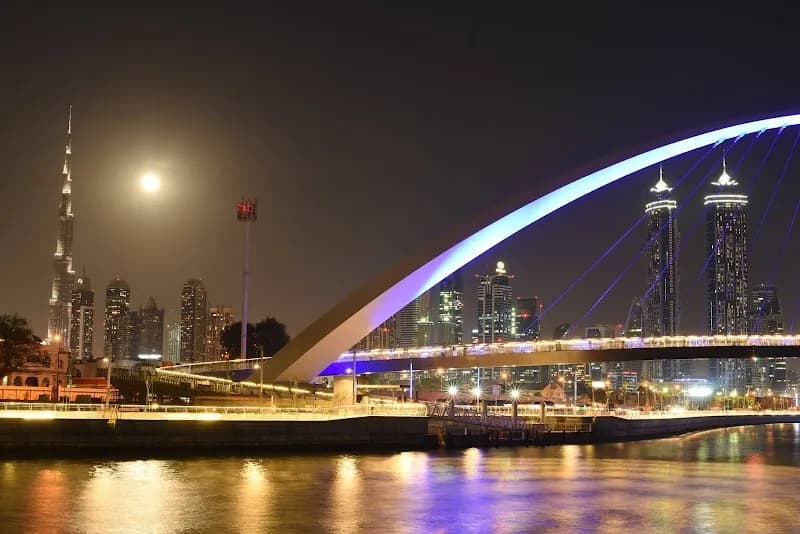View of Dubai Water Canal Boardwalk in Business Bay, Dubai