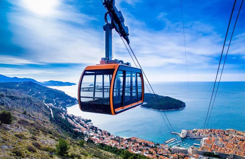 View of Dubrovnik Cable Car in Dubrovnik, DN