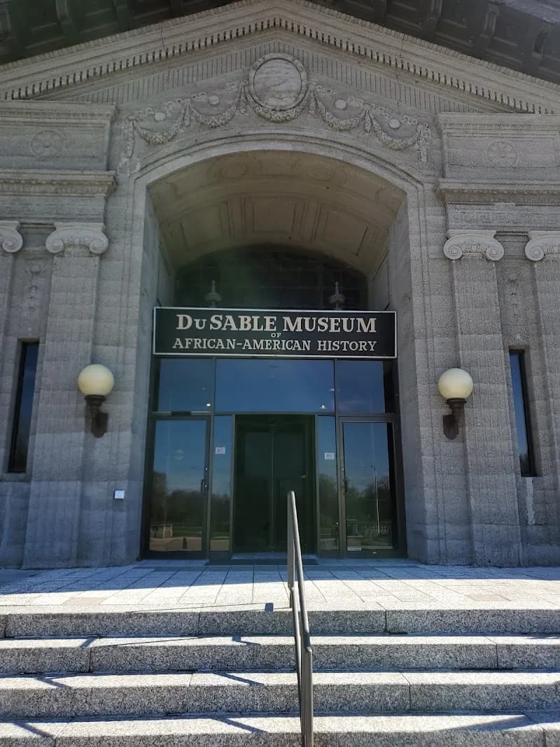 View of DuSable Black History Museum and Education Center in Chicago, IL