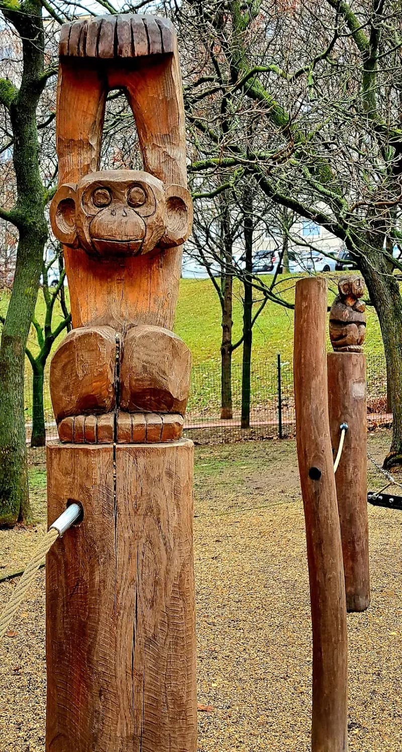 View of Dzsungel park in Óbuda, Budapest