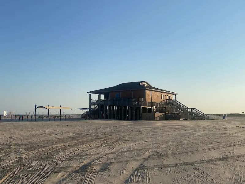 View of East Beach in Galveston, TX