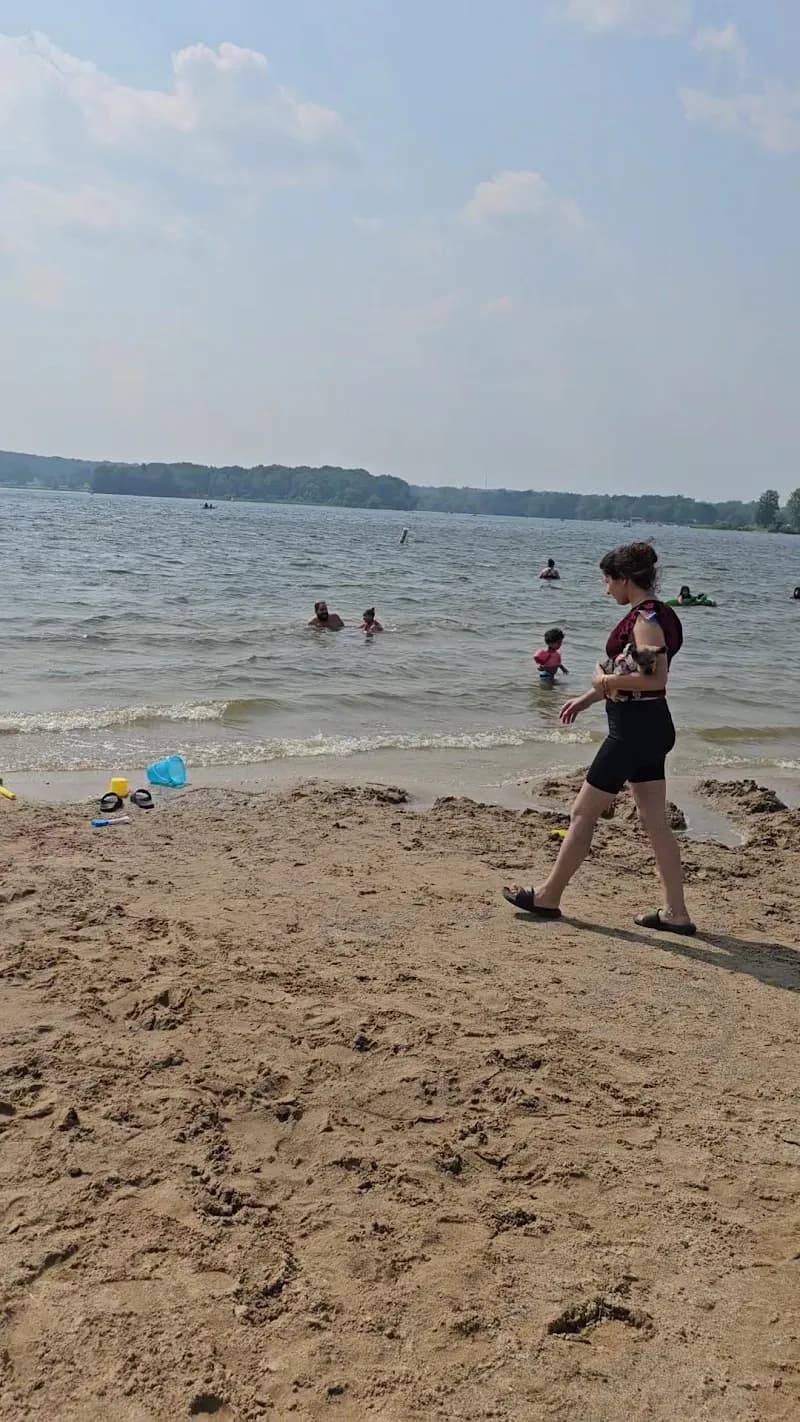 View of Eastwood Beach in Eastport, MI