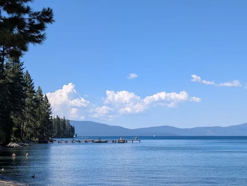 View of Ed Z'berg Sugar Pine Point State Park in Lake Tahoe, CA