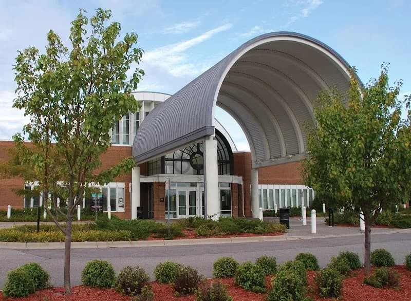 View of Eden Prairie Library in Eden Prairie, MN