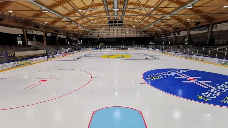 View of Eisstadion Geretsried in Martinsried, BY