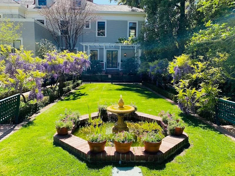 View of Elizabeth F. Gamble Garden in Palo Alto, CA