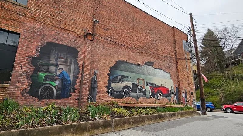 View of Ellicott City Historic District in Ellicott City, MD
