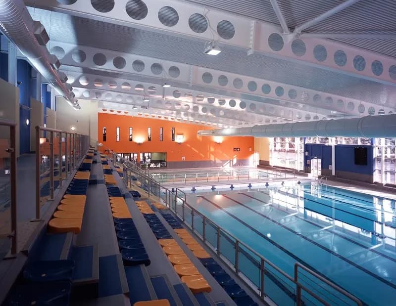 View of Elmbridge Xcel Leisure Complex in Weybridge, London
