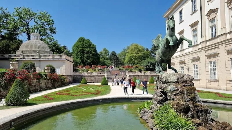 View of Elsbethen Botanical Garden in Elsbethen, Salzburg