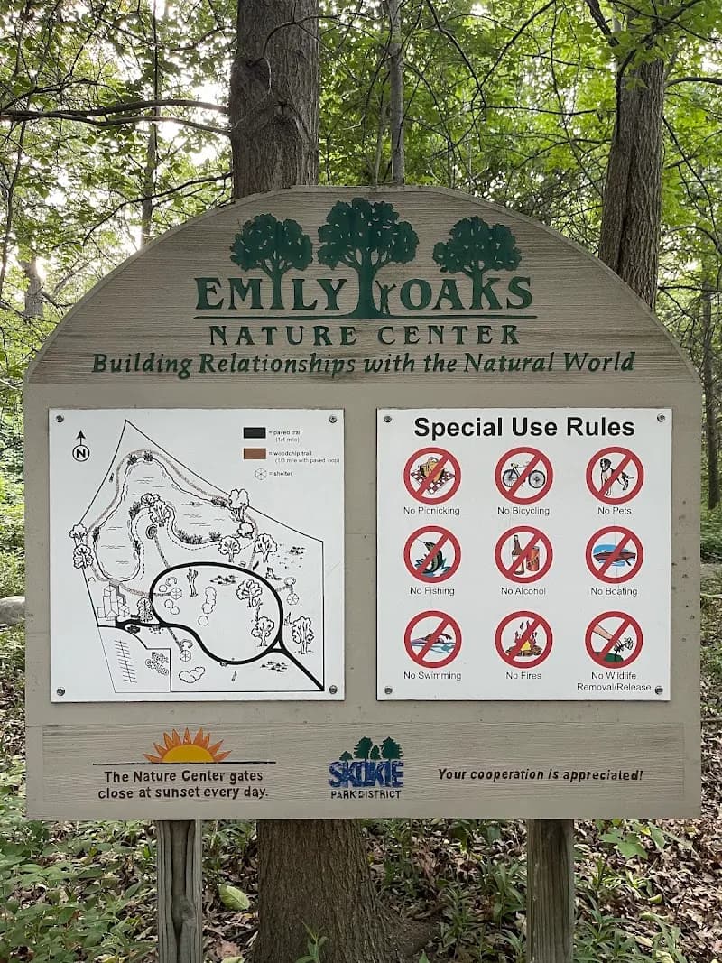 Emily Oaks Nature Center nature preserve in Skokie, IL
