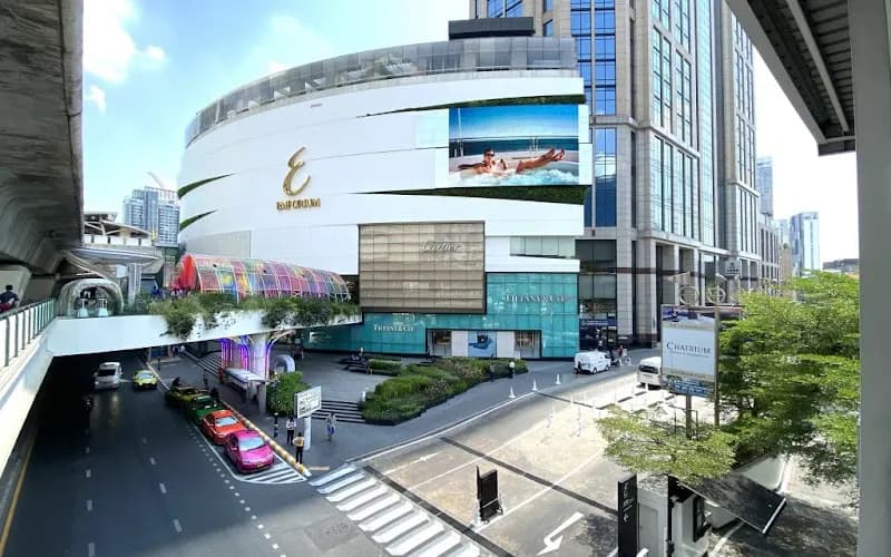 View of Emporium and EmQuartier Shopping Complex Play Areas in Pathum Wan, BKK