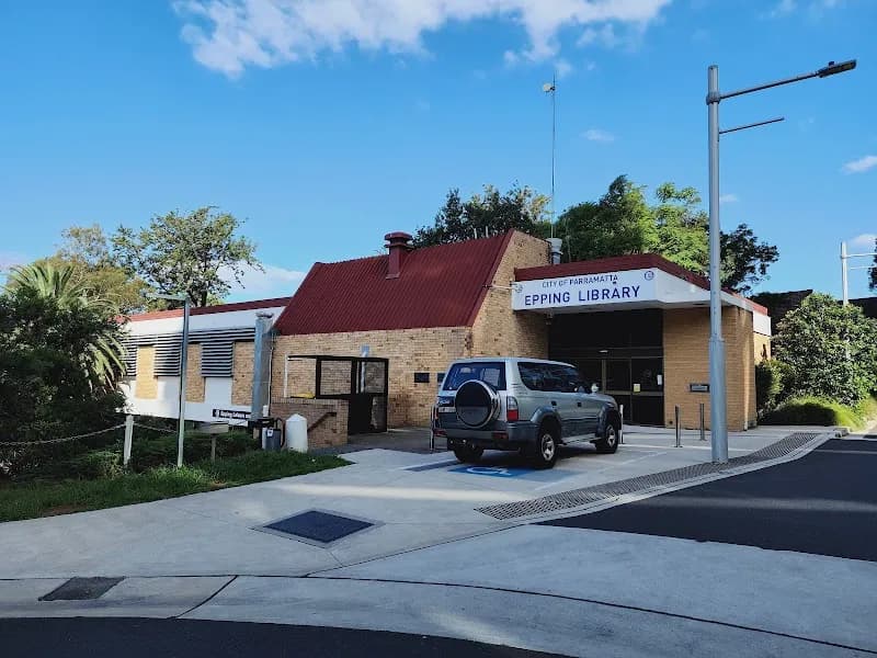 View of Epping Branch Library in Epping, NSW