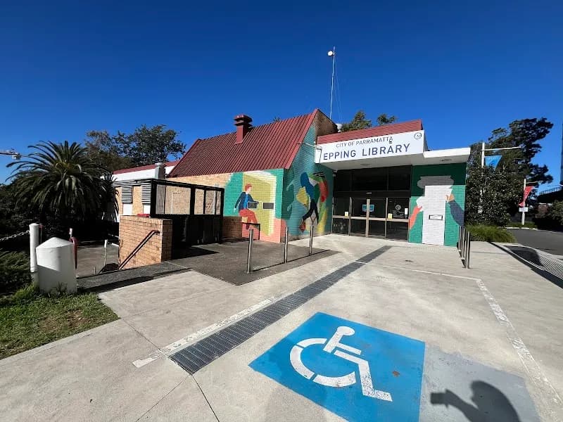 View of Epping Branch Library in Epping, NSW