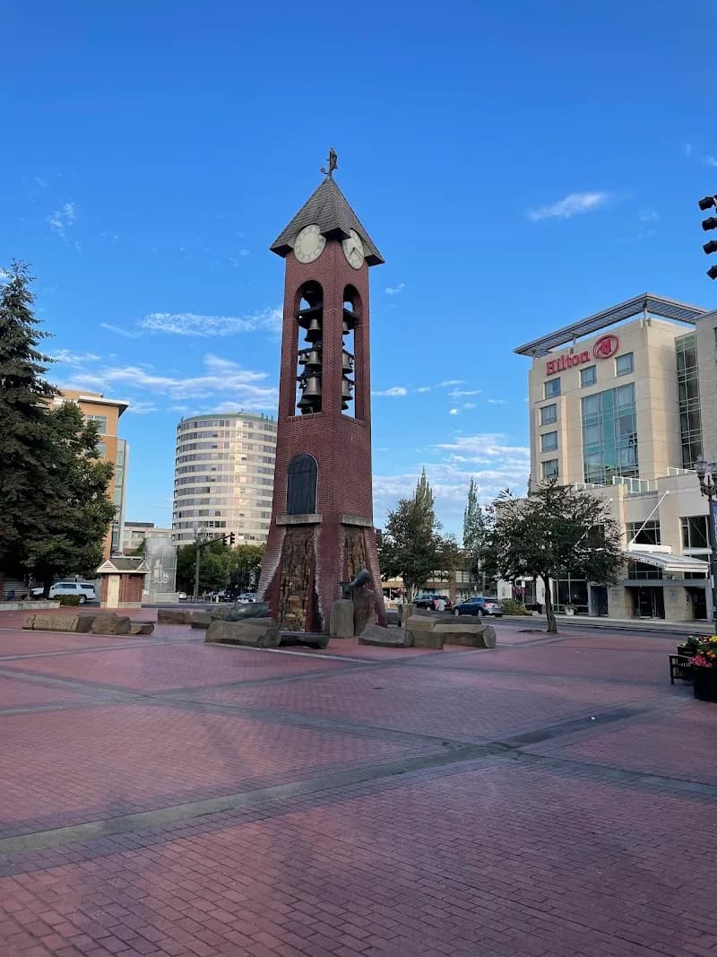 View of Esther Short Park and Playground in Vancouver, WA