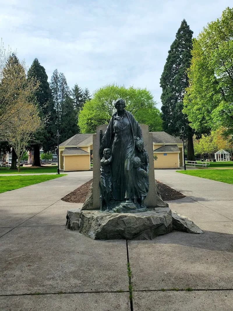 View of Esther Short Park and Playground in Vancouver, WA