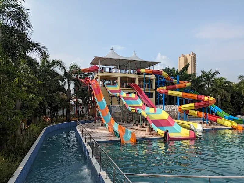 View of Evergreen Amusement Park in Dombivali, MH