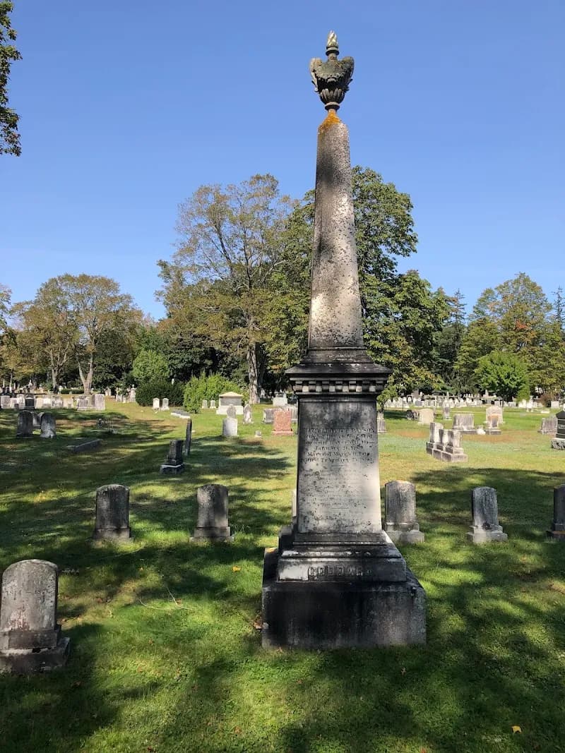 View of Evergreen Cemetery in Portland ME, ME