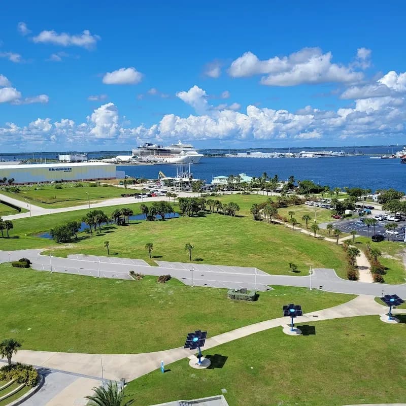 View of Exploration Tower in Daytona Beach, FL