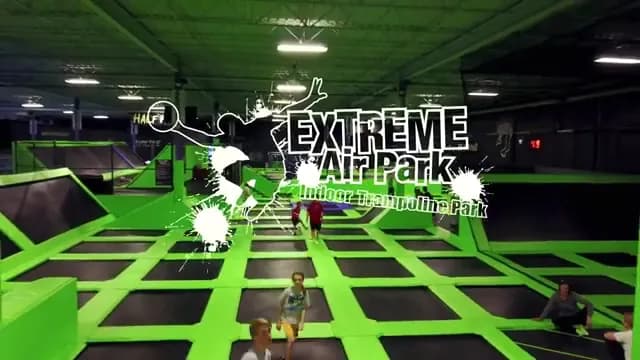 View of Extreme Air Park in Langley, BC