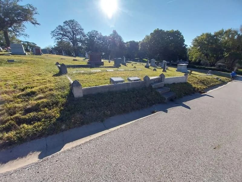 View of Fairview Cemetery in Council Bluffs, IA
