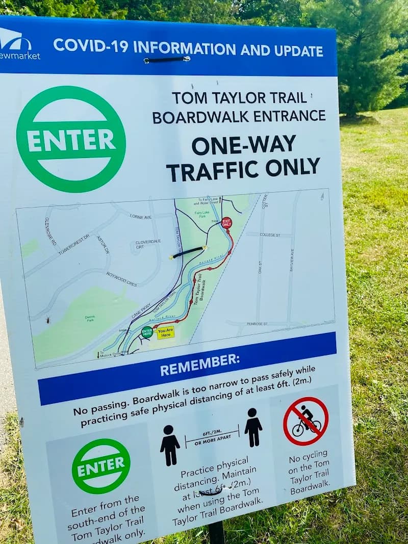 View of Fairy Lake Park in Newmarket, ON