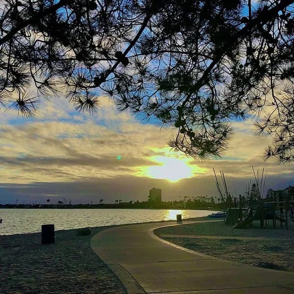 View of Fanuel Street Park in Pacific Beach, CA