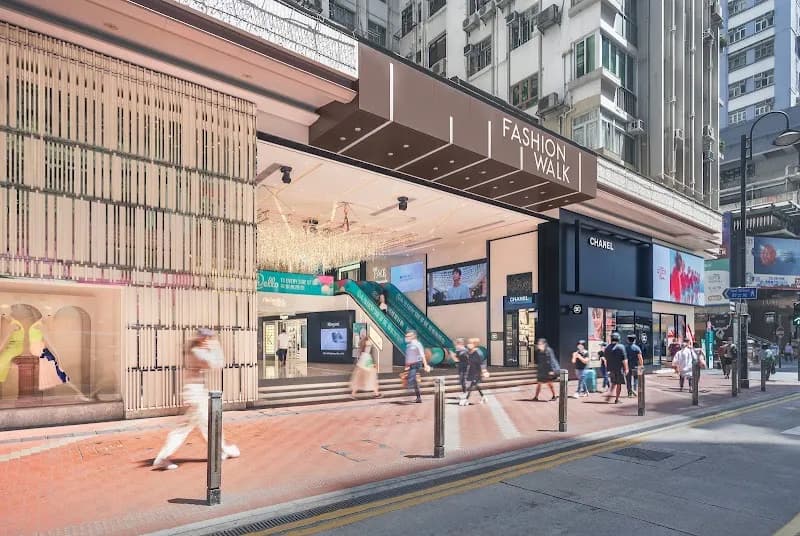 View of Fashion Walk in Causeway Bay, HK