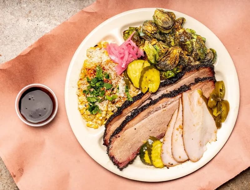 View of Feges BBQ in Bellaire, TX