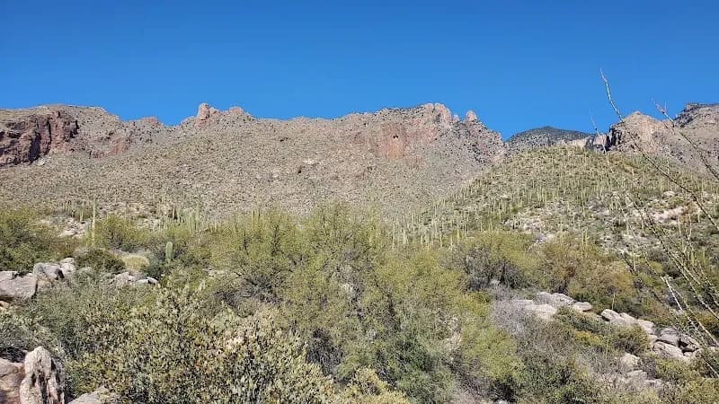 Finger Rock Trailhead hiking area in Catalina Foothills, AZ