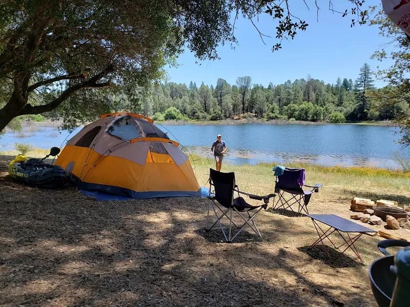 View of Finnon Lake Campground in Rocklin, CA