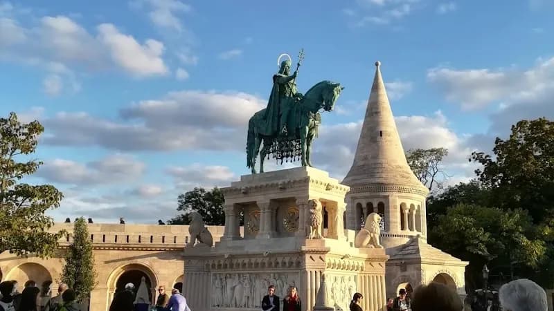 View of Fisherman's Bastion in Budapest, BUD