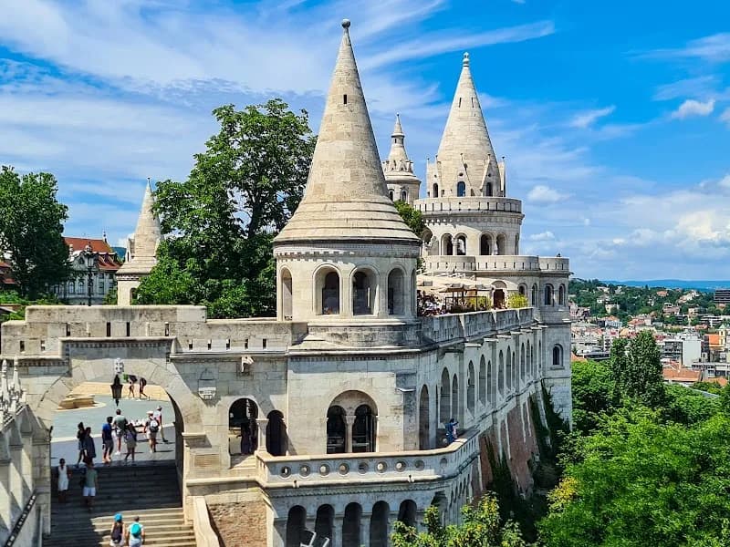 View of Fisherman's Bastion in Budapest, BUD