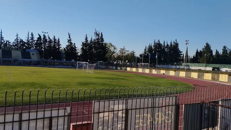 View of Football Stadium Palliniakou in Pallini, AT