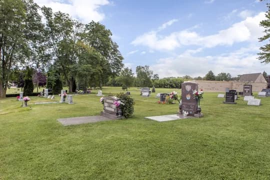 View of Forest Hill Memorial Park in Oak Creek, WI
