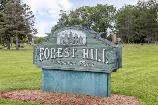 View of Forest Hill Memorial Park in Oak Creek, WI