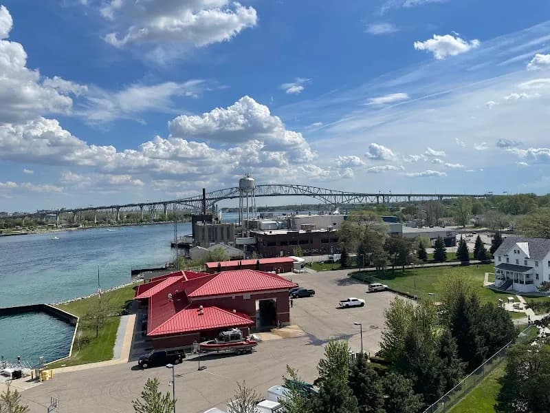 View of Fort Gratiot Lighthouse in Port Huron, MI
