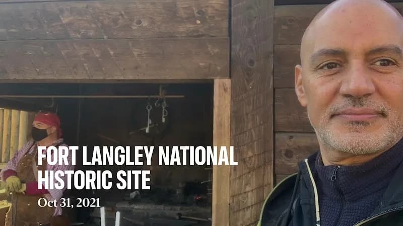 View of Fort Langley National Historic Site of Canada in Langley, BC