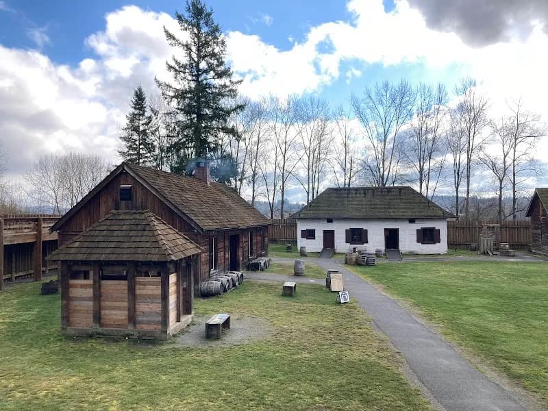 View of Fort Langley National Historic Site of Canada in Langley, BC