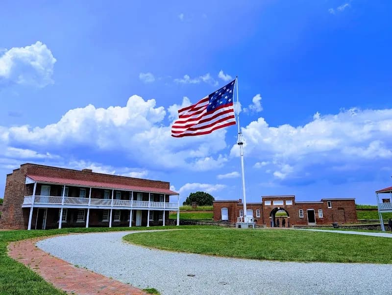 View of Fort McHenry National Monument and Historic Shrine in Baltimore, MD