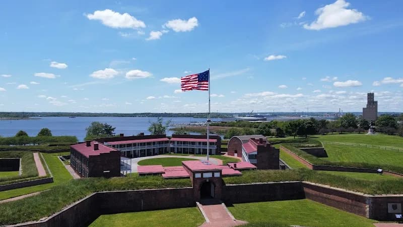 View of Fort McHenry National Monument and Historic Shrine in Baltimore, MD