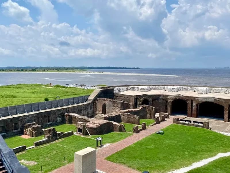 View of Fort Sumter National Monument in Charleston, SC