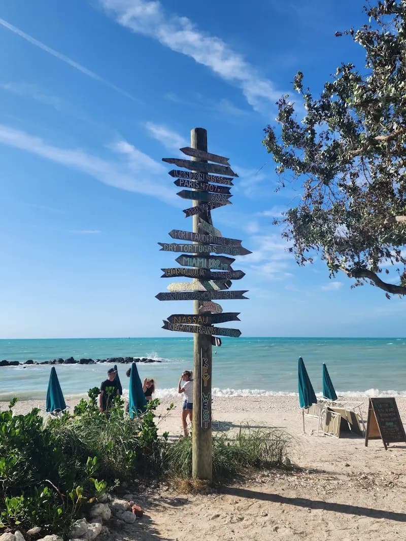 View of Fort Zachary Taylor Historic State Park Beach in Key West, FL