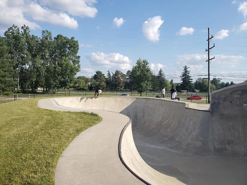 View of Founders Sports Park in Farmington Hills, MI