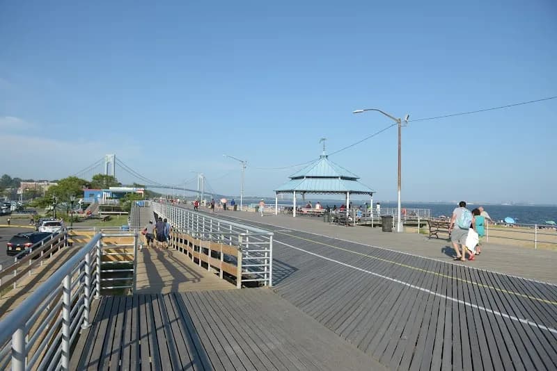 Franklin D. Roosevelt Boardwalk and Beach park in Staten Island, NY