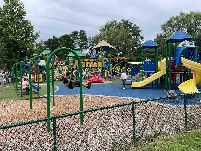 View of Franklin Park Zoo in Boston, MA