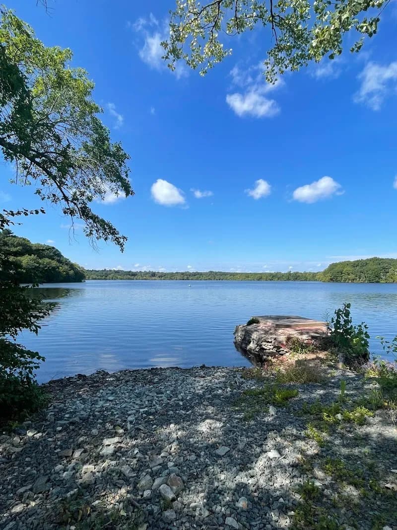View of Fresh Pond Reservation in Belmont, MA