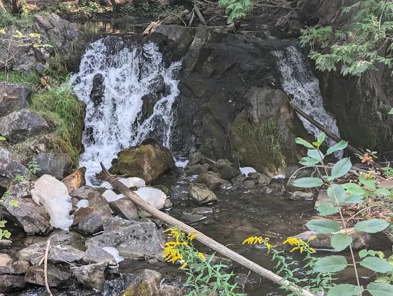 Fumee Falls natural feature in Rapid River, MI