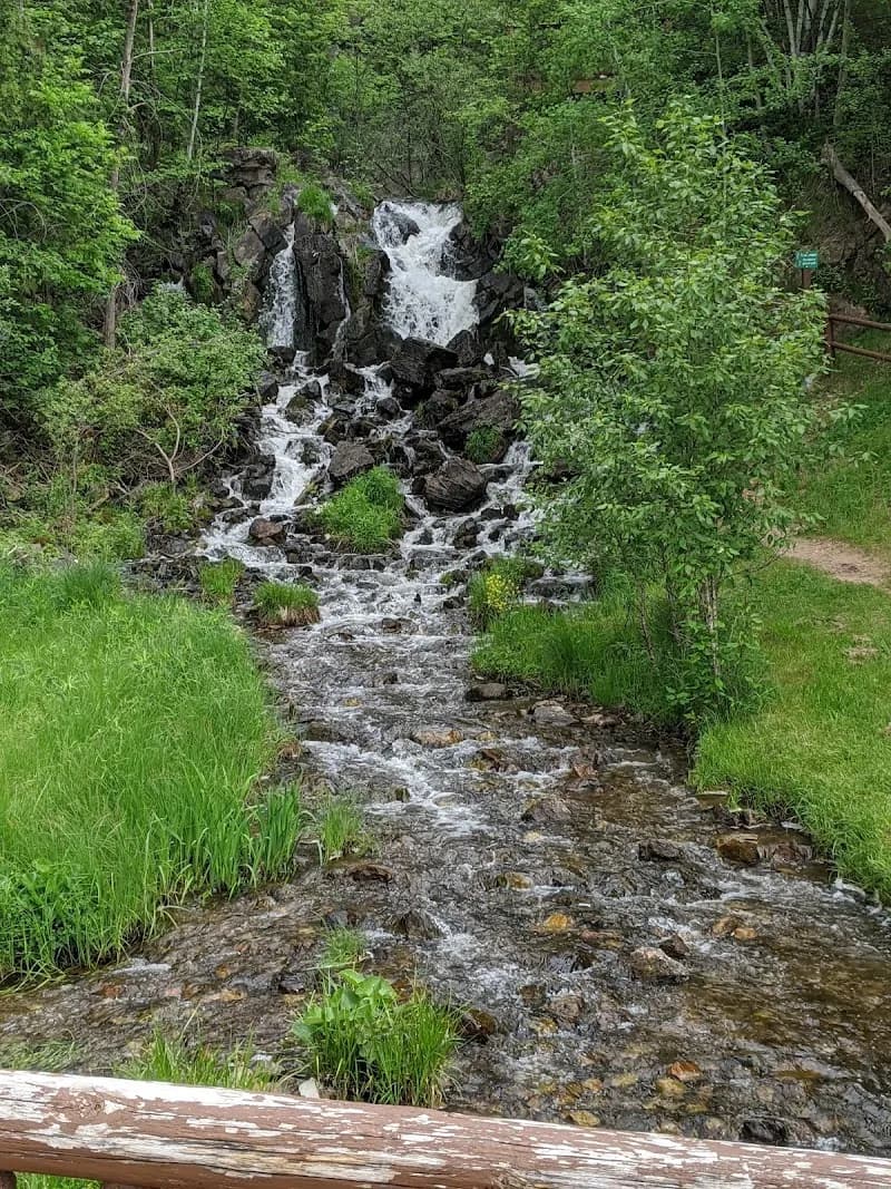 View of Fumee Falls in Rapid River, MI