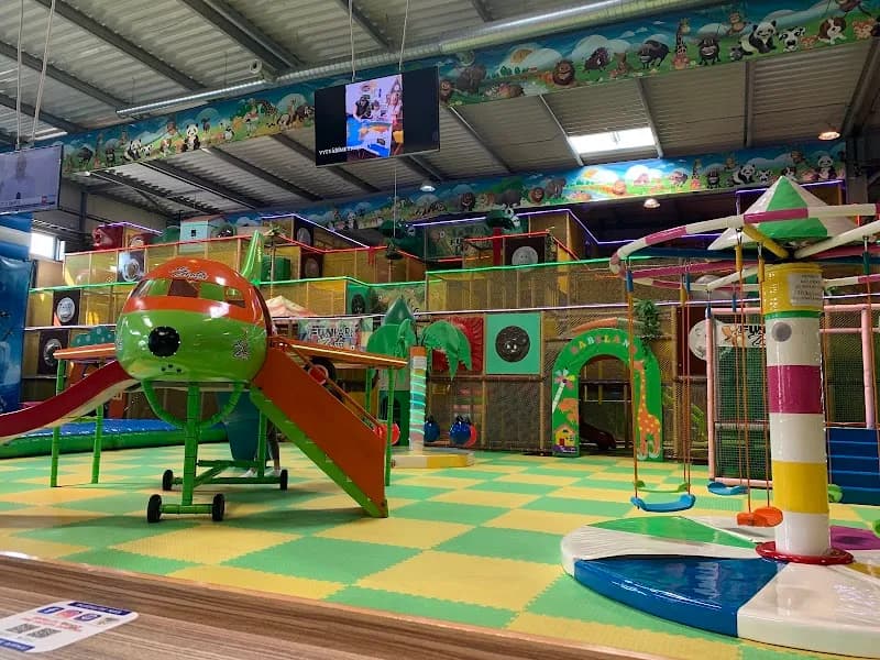 View of Funpark Giraffe in Prague, PRG