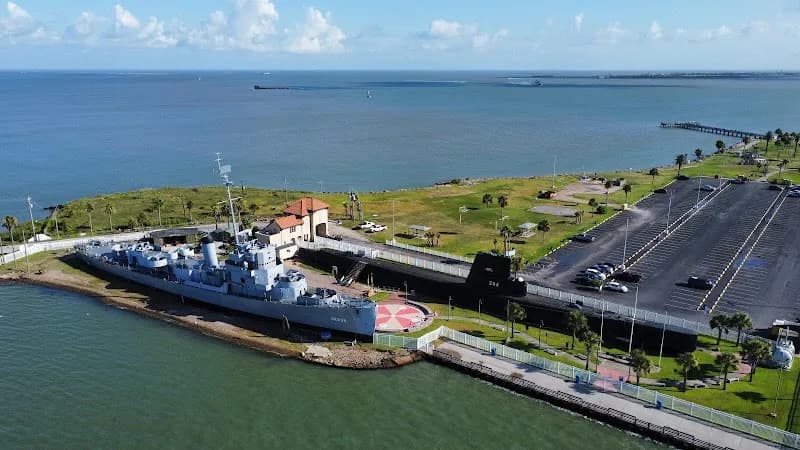 View of Galveston Naval Museum in Galveston, TX